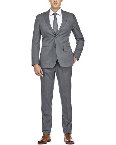English Laundry Wool-blend Suit - Gray