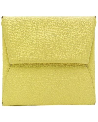 Hermès Bastia Leather Wallet (pre-owned) - Yellow