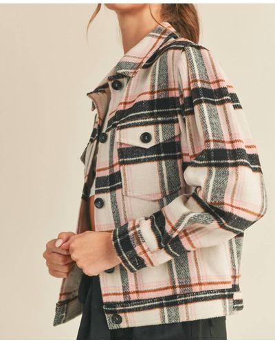 ..,merci Mad For Plaid Jacket - Natural