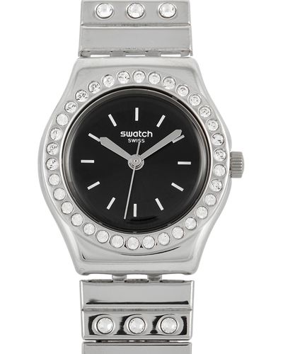 Swatch Tan Li Stainless Steel Watch Yss318a - Metallic