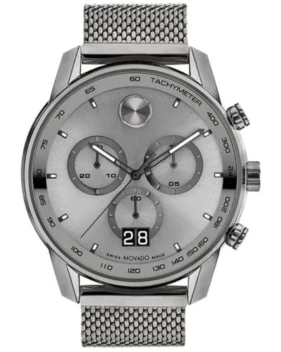 Movado Bold Gray Dial Watch - Metallic