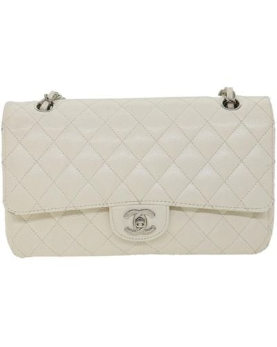 Chanel Timeless Leather Shoulder Bag (pre-owned) - Natural