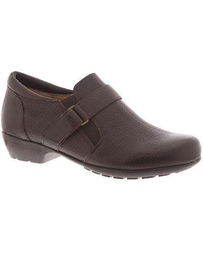 Walking Cradles Eliot Leather Round Toe Mary Janes - Brown