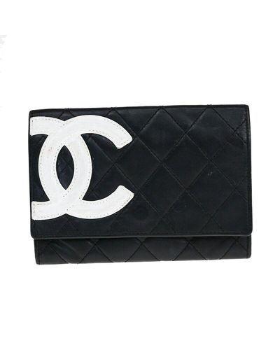 Chanel Cambon Leather Wallet (pre-owned) - Black