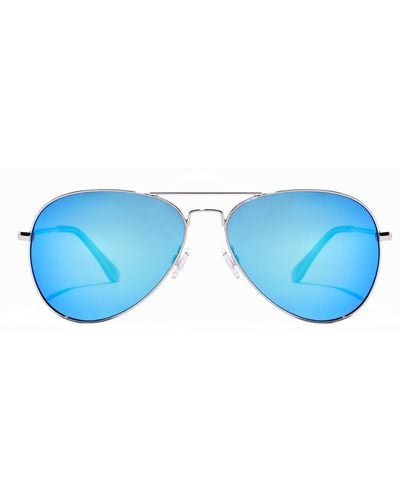 Hawkers Hawk Hhaw22slmp Slmp Aviator Polarized Sunglasses - Blue