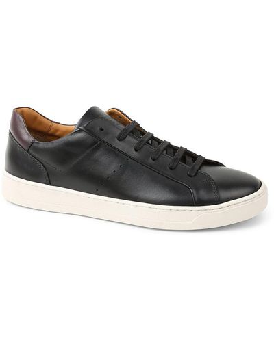 Bruno Magli Leather Fashion Casual And Fashion Sneakers - Black