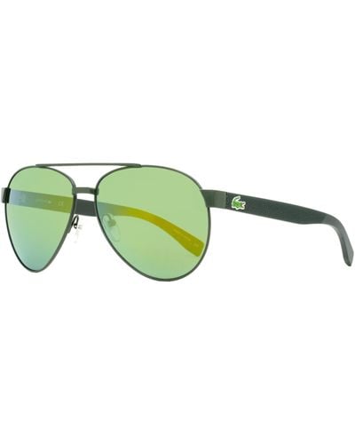 Lacoste Aviator Sunglasses L185s Dark Green 60mm