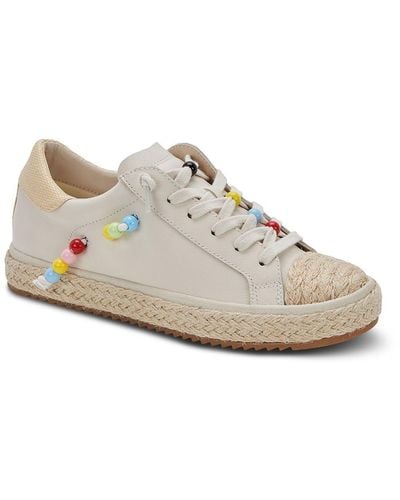 Dolce Vita Zoe Pride Leather Lifestyle Casual And Fashion Sneakers - White