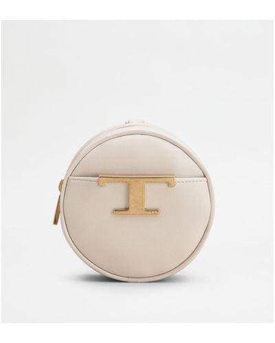 Tod's T Timeless Coin Purse - Natural