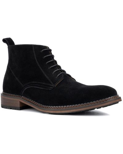 Vintage Foundry Otto Suede Ankle Chukka Boots - Black