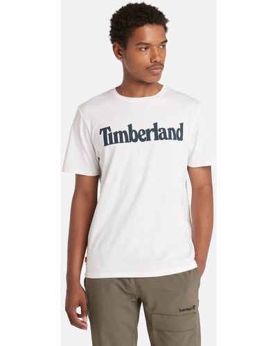 Timberland Linear-logo T-shirt - White