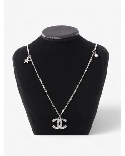 Chanel Coco Mark C21s Necklace Rhinestone - Black