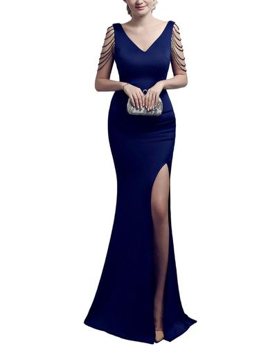 KALINNU Maxi Dress - Blue