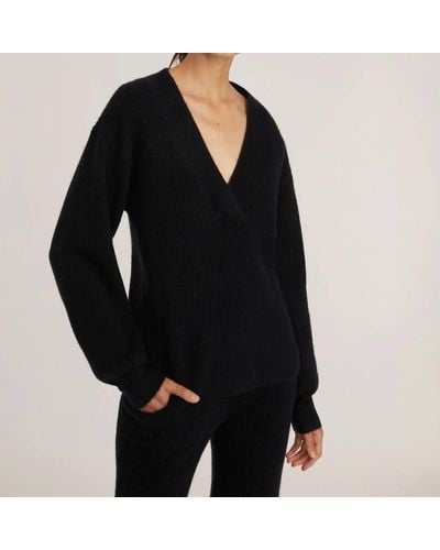 Marissa Webb Fritz V-neck Sweater - Black