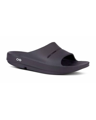 OOFOS Ooahh Slide Sandal In Black