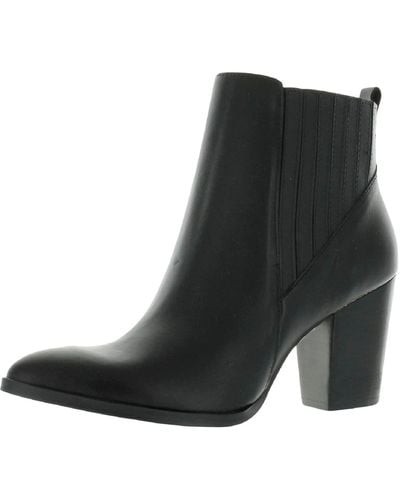 Blondo Reese Leather Pointed Toe Ankle Boots - Black