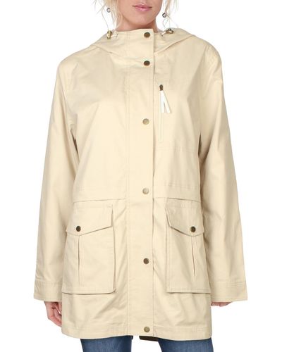French Connection Hooded Lightweight Anorak Jacket - Natural
