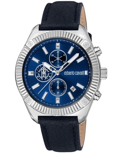 Roberto Cavalli Robusto Dial Watch - Blue