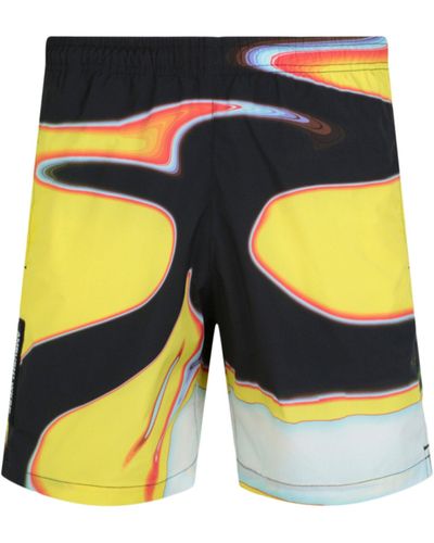 Ambush Printed Swim Shorts - Orange