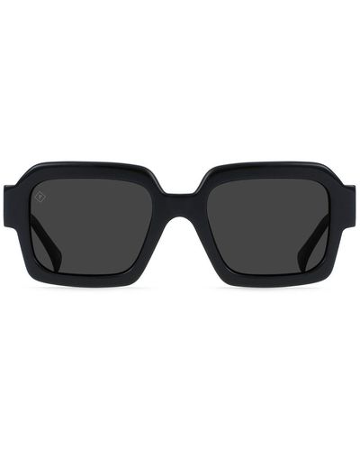 Raen Mystiq Pol S236 Rectangle Polarized Sunglasses - Black