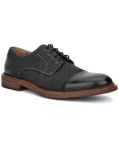 Vintage Foundry Leather Lace-up Oxfords - Black