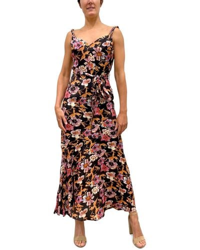 Sam Edelman Floral Print Long Maxi Dress - Multicolor