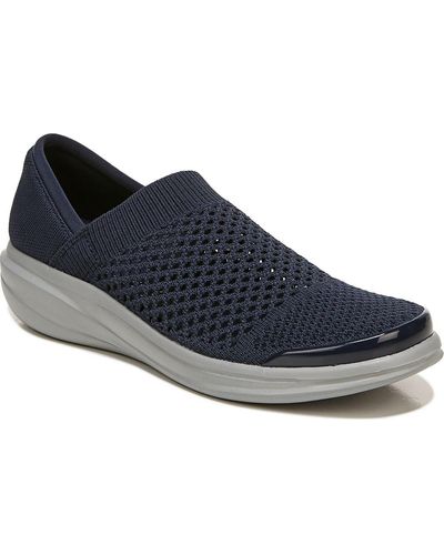 Bzees Charlie Knit Comfort Slip-on Sneakers - Blue
