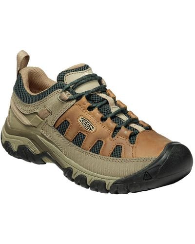 Keen Targhee Vent Leather Lifestyle Hiking Shoes - Brown