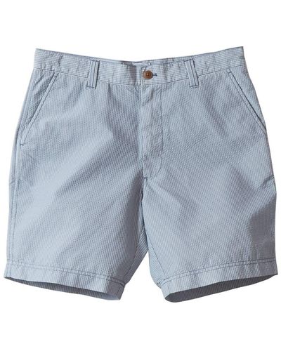 Grayers Men Seersucker Drawcord Shorts - Blue