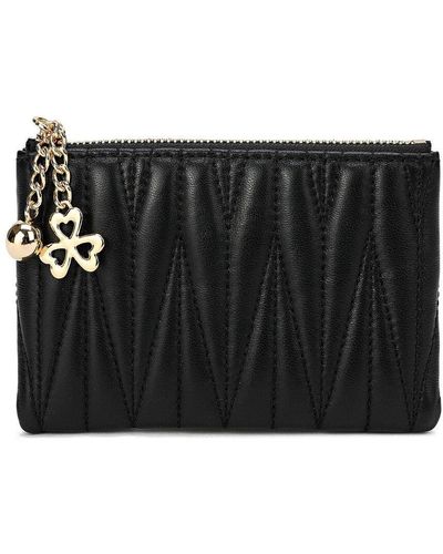 Tiffany & Fred Quilted Leather Wallet - Black