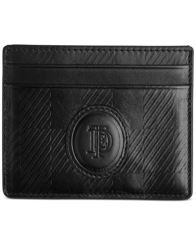 Ted Baker Perth Embossed Leather Card Case - Black