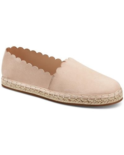 Charter Club Joliee Faux Suede Slip On Espadrilles - Natural