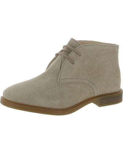 Hush Puppies Bailey Suede Lace Up Chukka Boots - Gray
