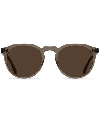 Raen Remmy 49 Pol S305 Round Polarized Sunglasses - Black