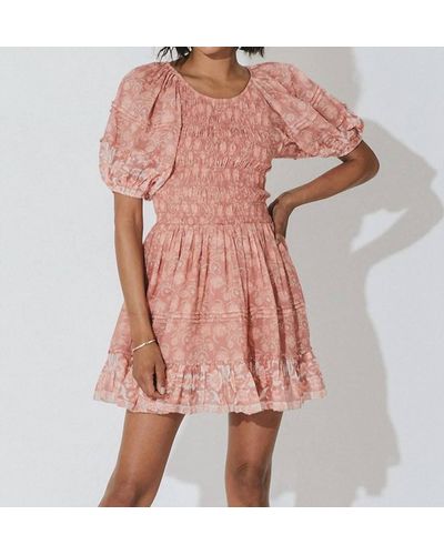Cleobella Mina Mini Dress - Pink