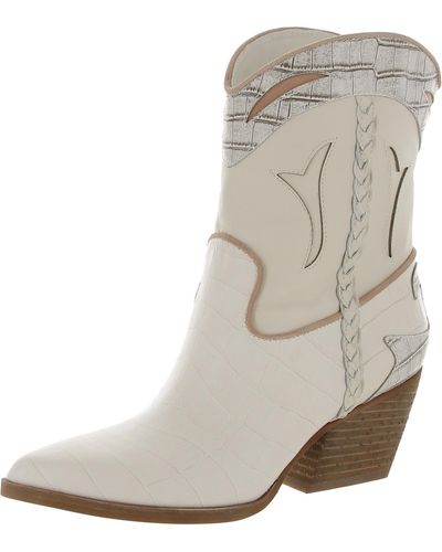 Dolce Vita Loral Slip On Cowgirl Cowboy - Natural