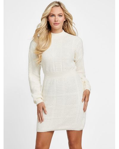 Guess Factory Polly Sweater Dress - White