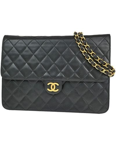 Chanel Timeless Leather Shoulder Bag (pre-owned) - Metallic