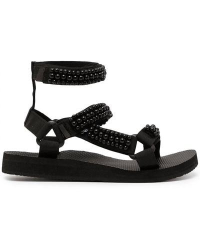ARIZONA LOVE Trekky Double Ankle Pearl Sandal I - Black