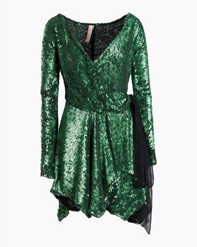 Maria Lucia Hohan Gallia Sequin Mini Dress - Green