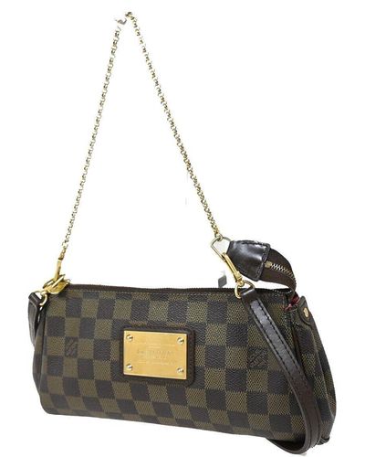 Louis Vuitton Eva Canvas Shoulder Bag (pre-owned) - Black