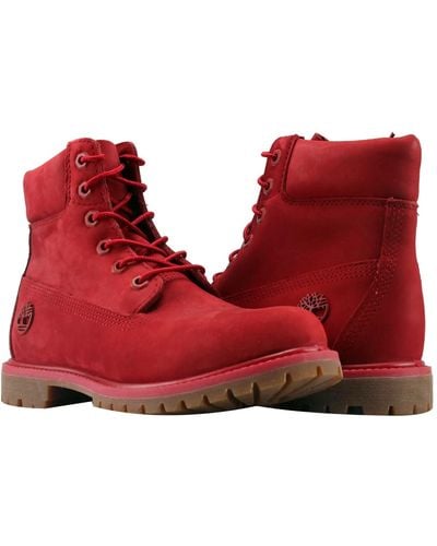 Timberland Tb0a1jgj-f41 Ruby 6 Inch Premium Waterproof Boots Yup193 - Red