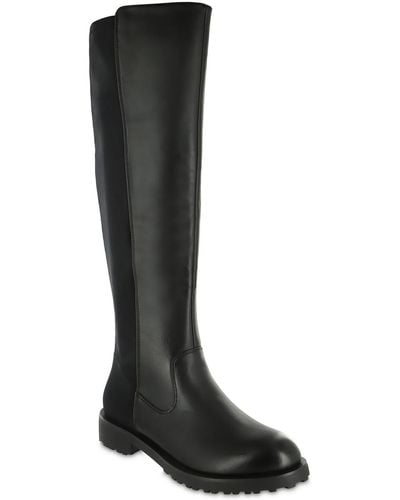 MIA Talli Tall Zip Up Knee-high Boots - Black