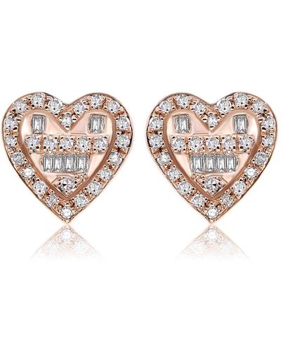 Diana M. Jewels Diamond Earrings - Brown