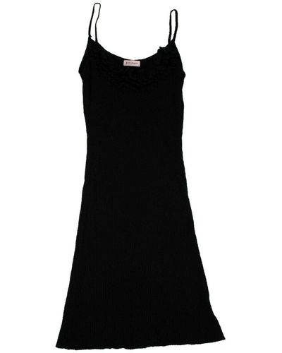 Palm Angels Mohair Sleeveless Sweater Dress - Black