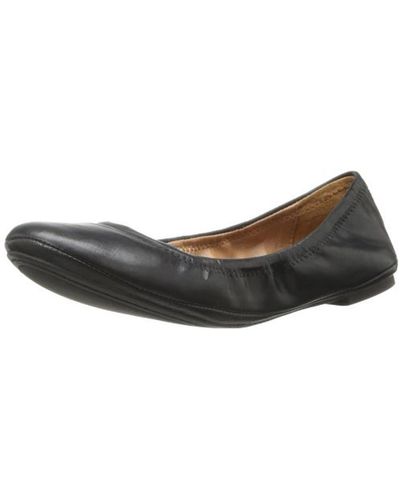 Lucky Brand Emmie Leather Ballet Flats - Gray