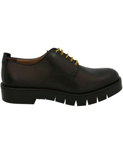 Ferragamo Rudy Platform Dress Shoes - Black