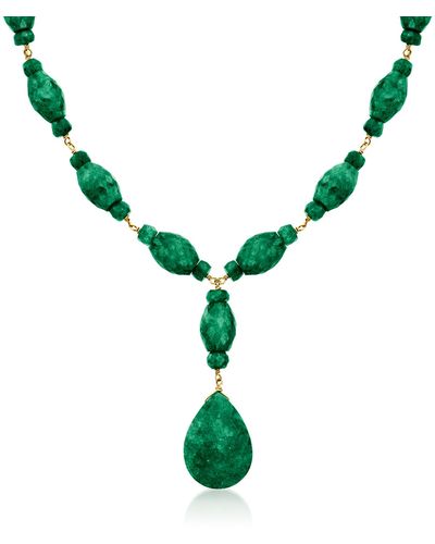 Ross-Simons Emerald Y-necklace - Green