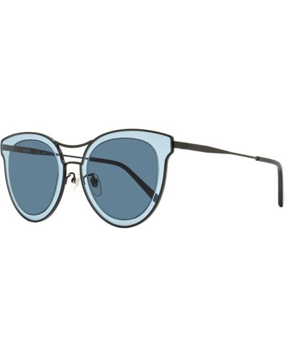 MCM Flush Lens Sunglasses 139sa Black/blue 65mm