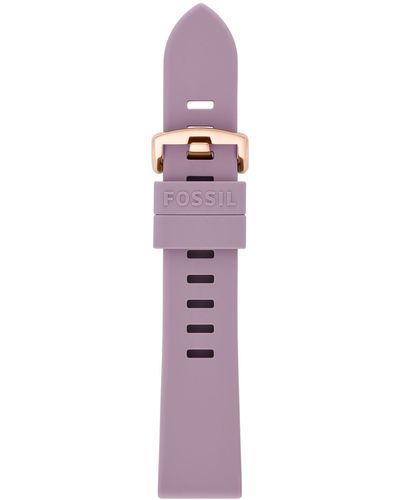 Fossil 20mm Lavender Silicone Watch Band - Purple